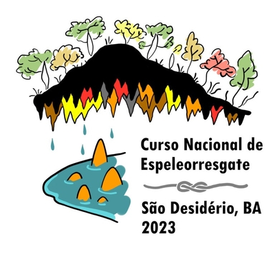 Logo Curso Nacional de Espeleorresgate 2023, São Desidério-BA
